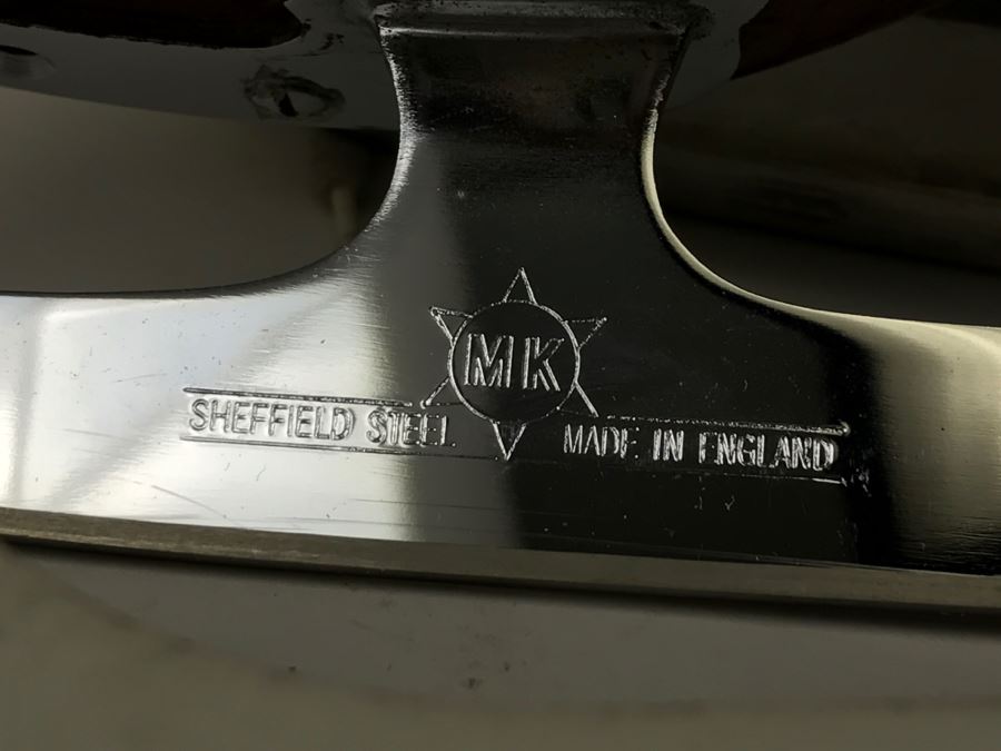 SP Teri Professional Figure Skates His And Her Ice Skates Sheffield Steel Blades Made In England Size 8B And 6 1/2A [Photo 13]