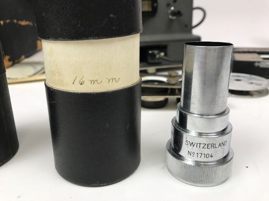 Paillard Bolex Model G Projector With Carrying Case, Manual, Kern Paillard Lenses And Accessories [Photo 29]