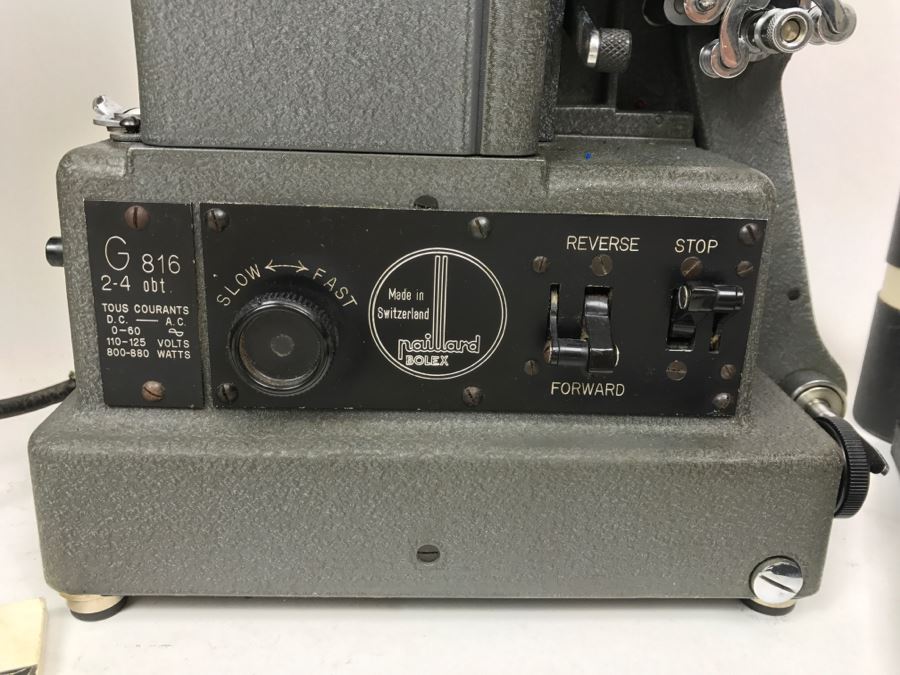 Paillard Bolex Model G Projector With Carrying Case, Manual, Kern Paillard Lenses And Accessories [Photo 7]