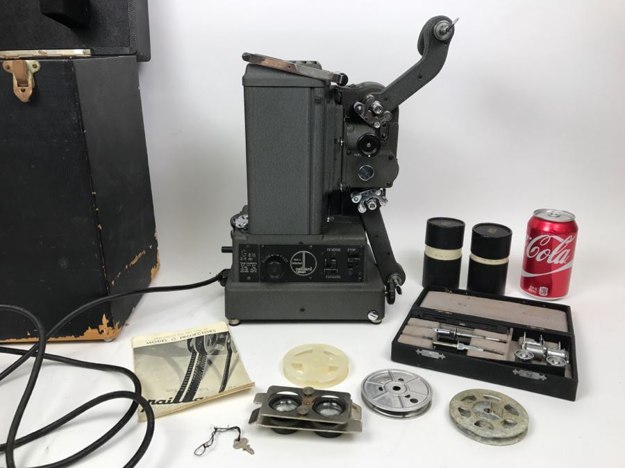 Paillard Bolex Model G Projector With Carrying Case, Manual, Kern Paillard Lenses And Accessories [Photo 1]