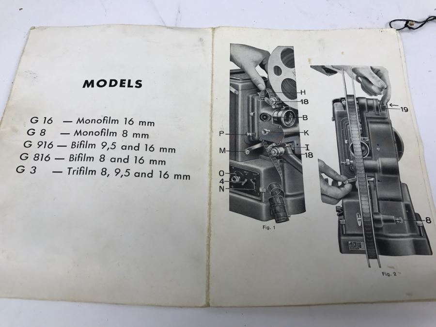 Paillard Bolex Model G Projector With Carrying Case, Manual, Kern Paillard Lenses And Accessories [Photo 33]