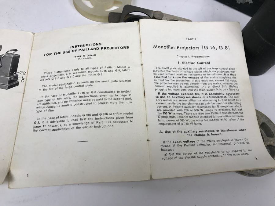 Paillard Bolex Model G Projector With Carrying Case, Manual, Kern Paillard Lenses And Accessories [Photo 35]