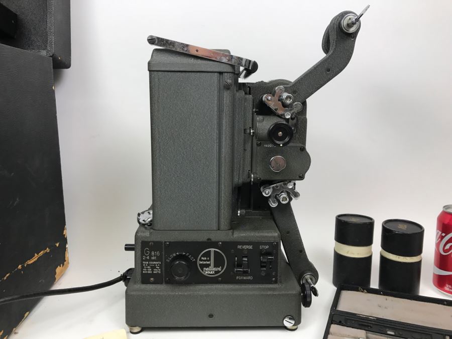 Paillard Bolex Model G Projector With Carrying Case, Manual, Kern Paillard Lenses And Accessories [Photo 6]