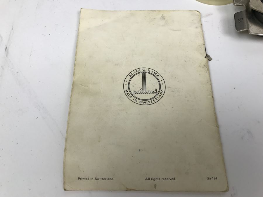 Paillard Bolex Model G Projector With Carrying Case, Manual, Kern Paillard Lenses And Accessories [Photo 36]