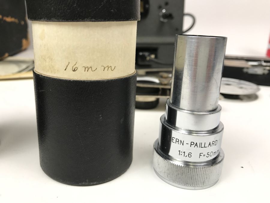 Paillard Bolex Model G Projector With Carrying Case, Manual, Kern Paillard Lenses And Accessories [Photo 30]
