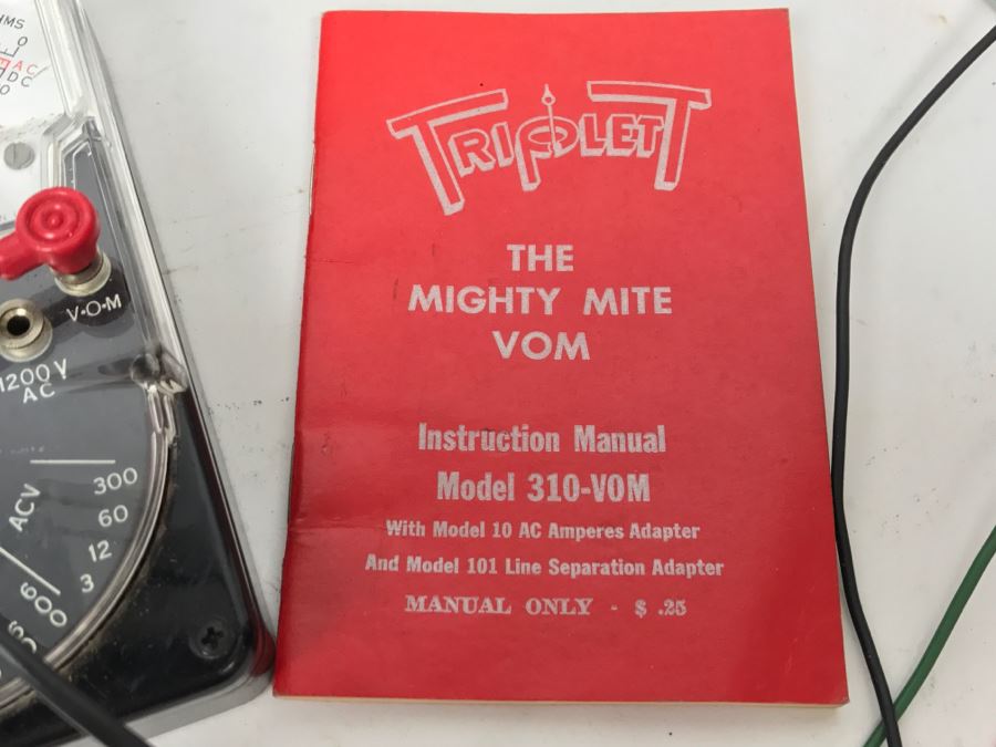 Various Electronic Meters Gauges Including Triplett The Might Mite VOM Model 310-V0M [Photo 6]