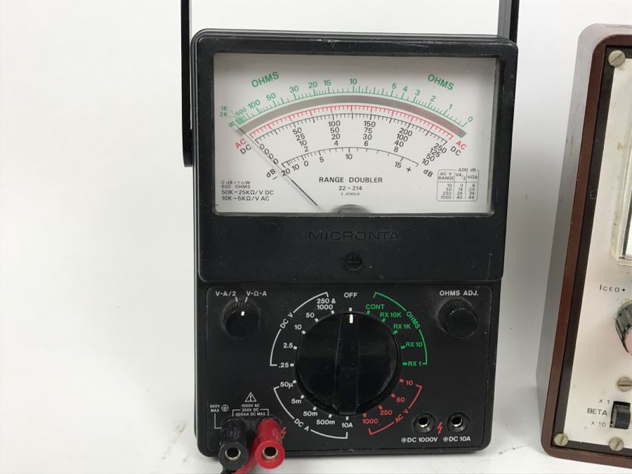 Various Electronic Meters Gauges Including Triplett The Might Mite VOM Model 310-V0M [Photo 16]