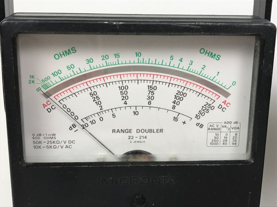 Various Electronic Meters Gauges Including Triplett The Might Mite VOM Model 310-V0M [Photo 17]