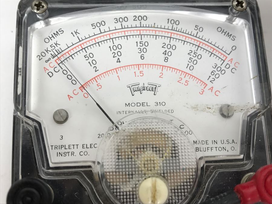 Various Electronic Meters Gauges Including Triplett The Might Mite VOM Model 310-V0M [Photo 5]