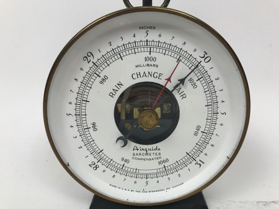 Vintage Airguide Barometer With Stand [Photo 5]