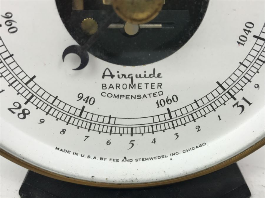 Vintage Airguide Barometer With Stand [Photo 7]