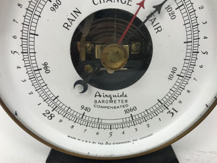 Vintage Airguide Barometer With Stand [Photo 6]