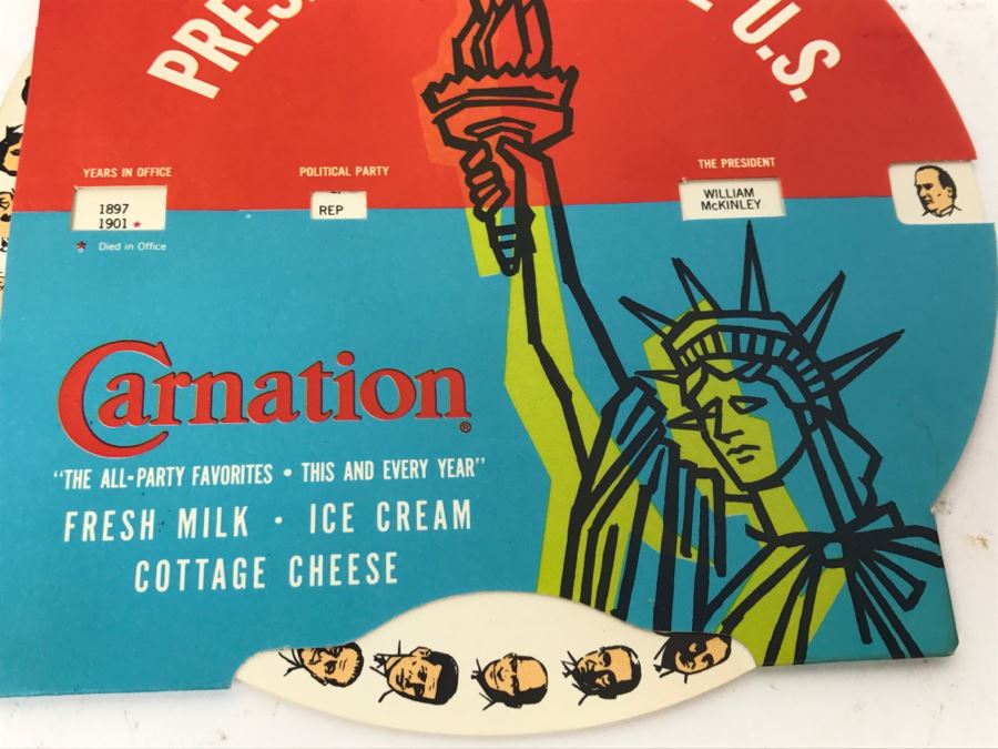 WWII Newsletter, Naval Patch, 1957 Long Beach BSA Patch And Carnation Advertising Presidents Of The U.S. [Photo 15]