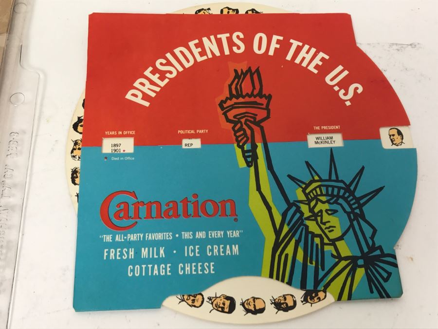 WWII Newsletter, Naval Patch, 1957 Long Beach BSA Patch And Carnation Advertising Presidents Of The U.S. [Photo 14]