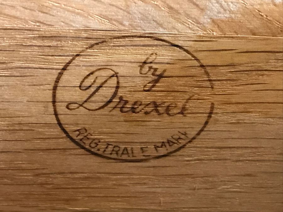 Vintage 1969 Campanile By Drexel Furniture Pair Of Nightstands Side Tables [Photo 5]