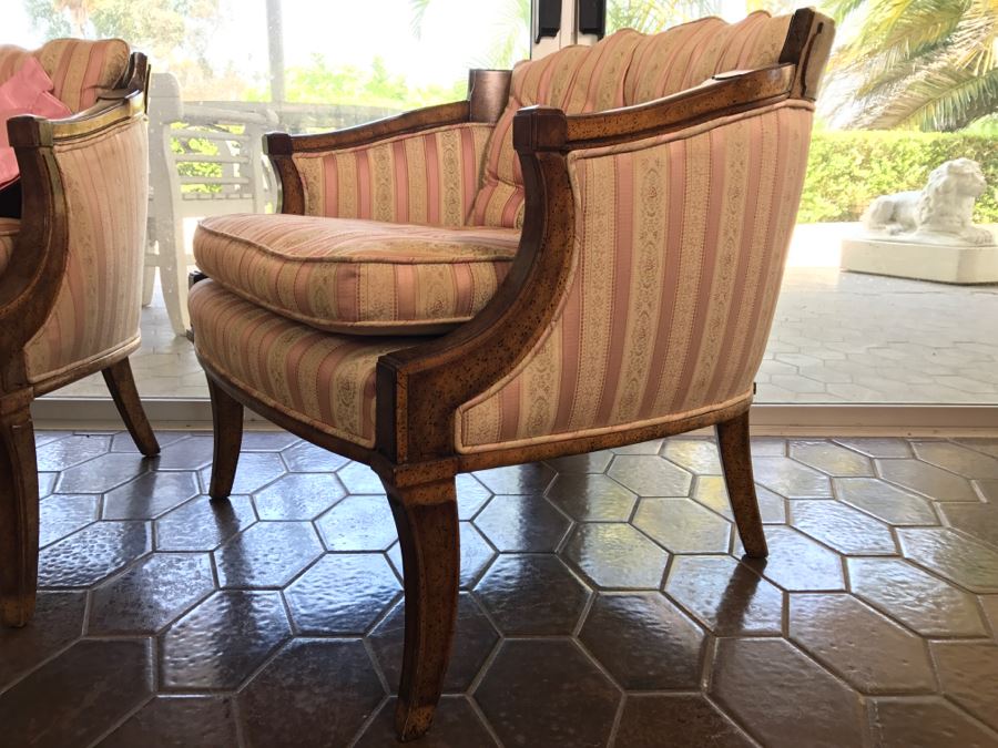 Designer Wooden Upholstered Settee Sofa With Armchair And Throw Pillows [Photo 6]