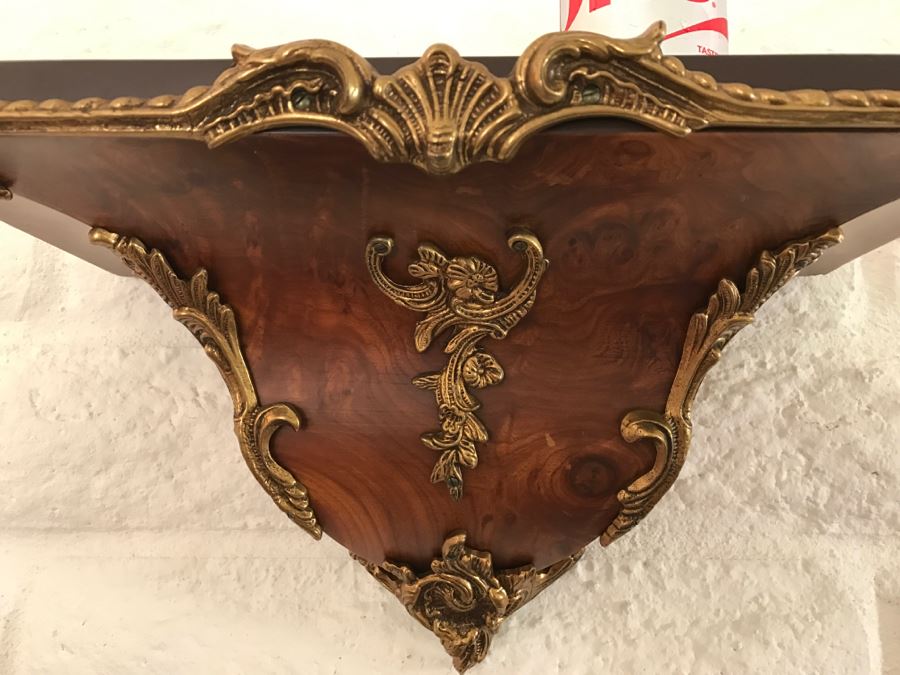 Designer Wall Shelf With Gilt Ornamentation [Photo 3]