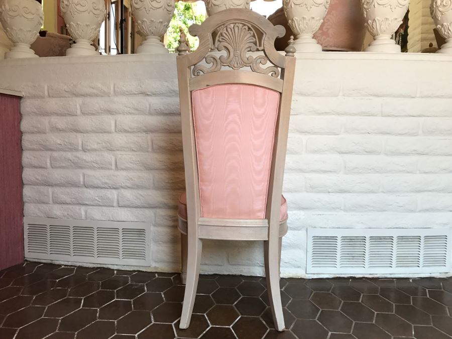 Stunning Double Pedestal Dining Table With Six Heavy Solid Chairs And Two Leaves [Photo 17]
