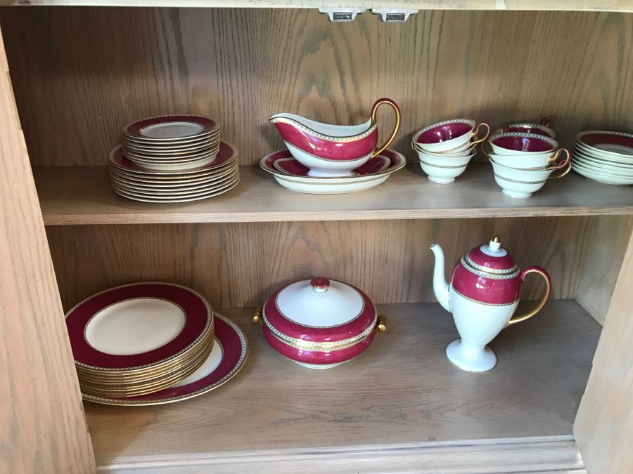 Vintage White Designer Wooden Cabinet - Matches Dining Table And China Cabinet [Photo 6]