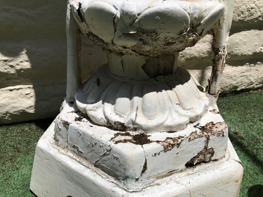 Outdoor Cement Statue Painted White [Photo 8]