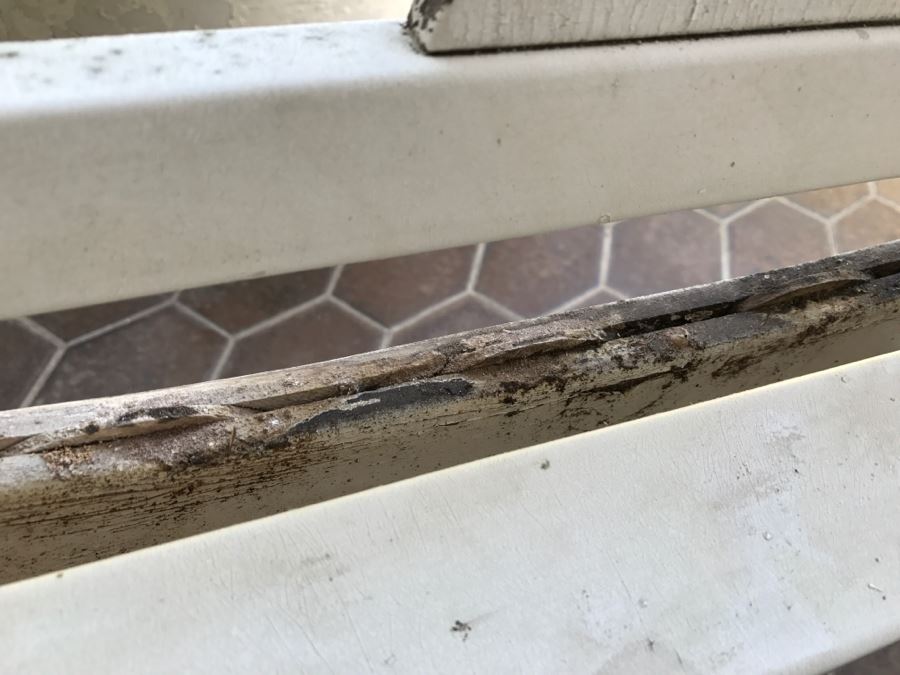 Set Of 4 Teak Wood Outdoor Chairs Painted White [Photo 14]