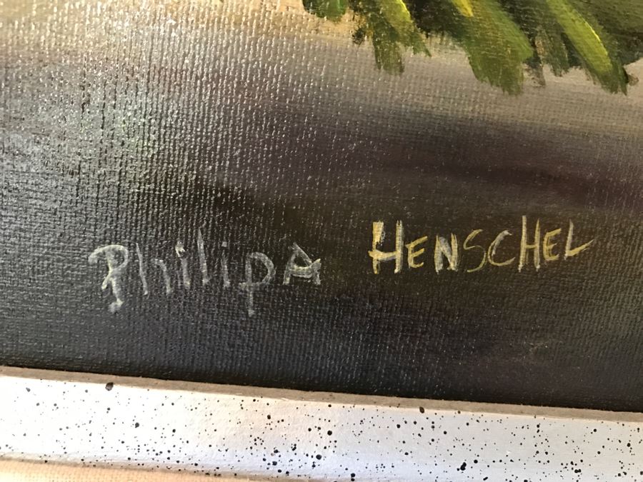 Original Oil Painting Of Roses And Silver Pitcher By Philipa Henschel Del Mar, CA Artist [Photo 9]