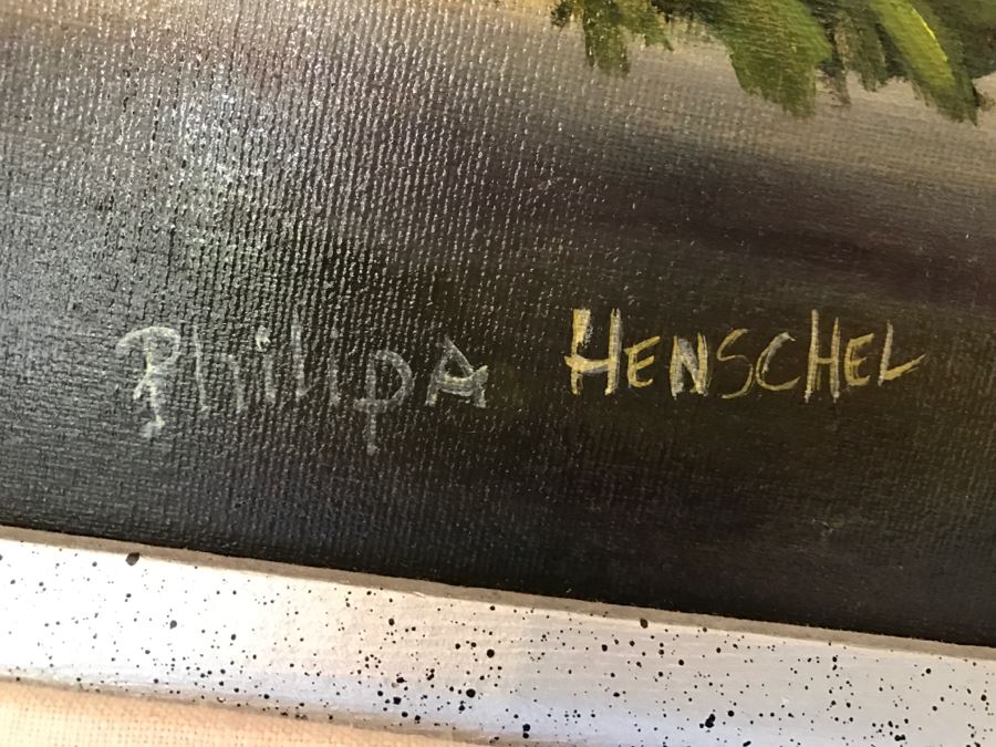 Original Oil Painting Of Roses And Silver Pitcher By Philipa Henschel Del Mar, CA Artist [Photo 8]