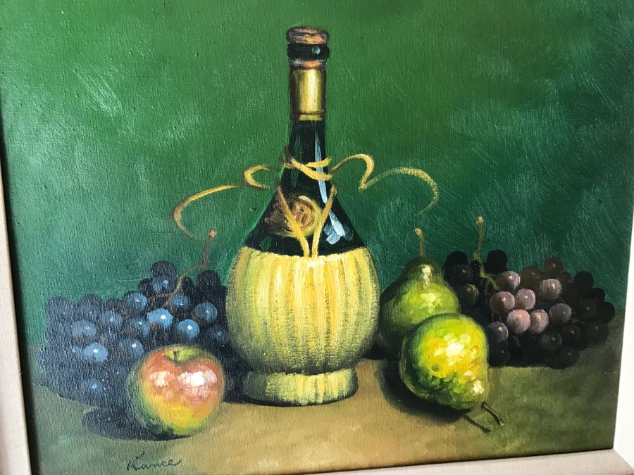 Framed Original Still Life Oil Painting Hand Signed [Photo 5]