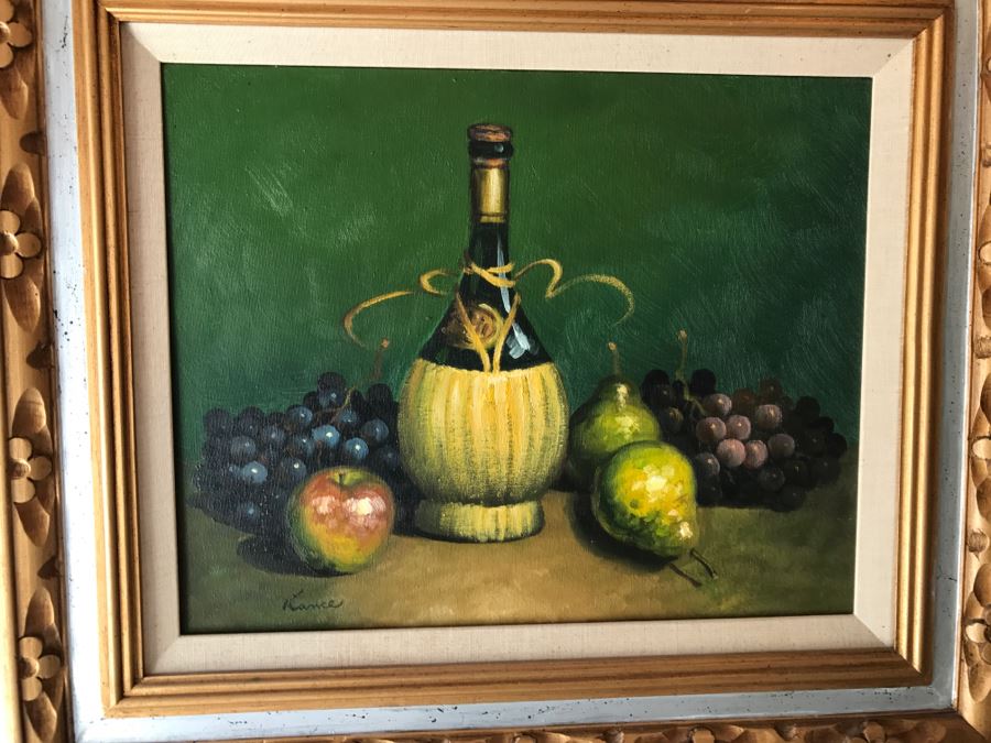 Framed Original Still Life Oil Painting Hand Signed [Photo 2]