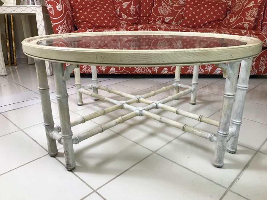 Hollywood Regency Round Coffee Table [Photo 2]