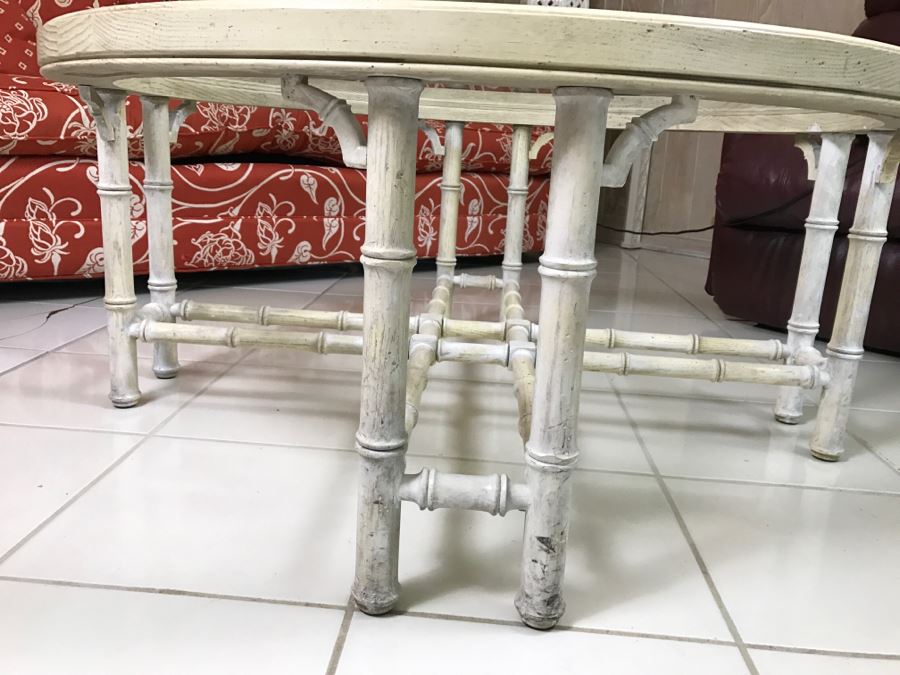 Hollywood Regency Round Coffee Table [Photo 6]