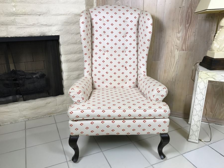 Upholstered Wingback Armchair [Photo 1]