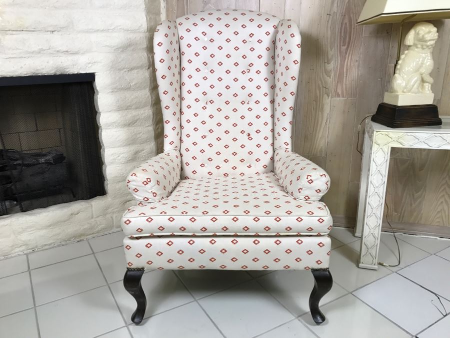 Upholstered Wingback Armchair [Photo 7]