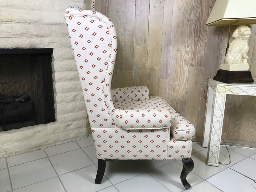 Upholstered Wingback Armchair [Photo 4]