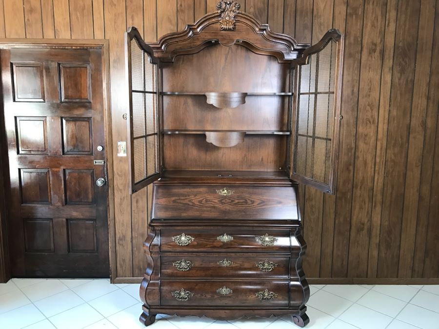 Nice Henredon Wooden Secretary Desk [Photo 6]