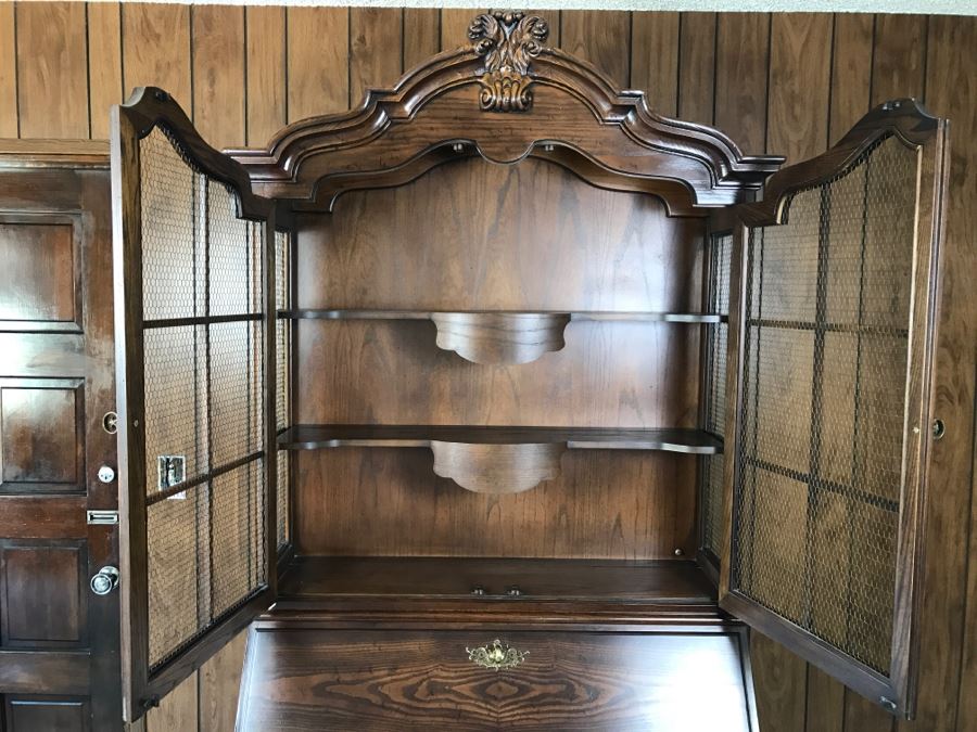 Nice Henredon Wooden Secretary Desk [Photo 7]