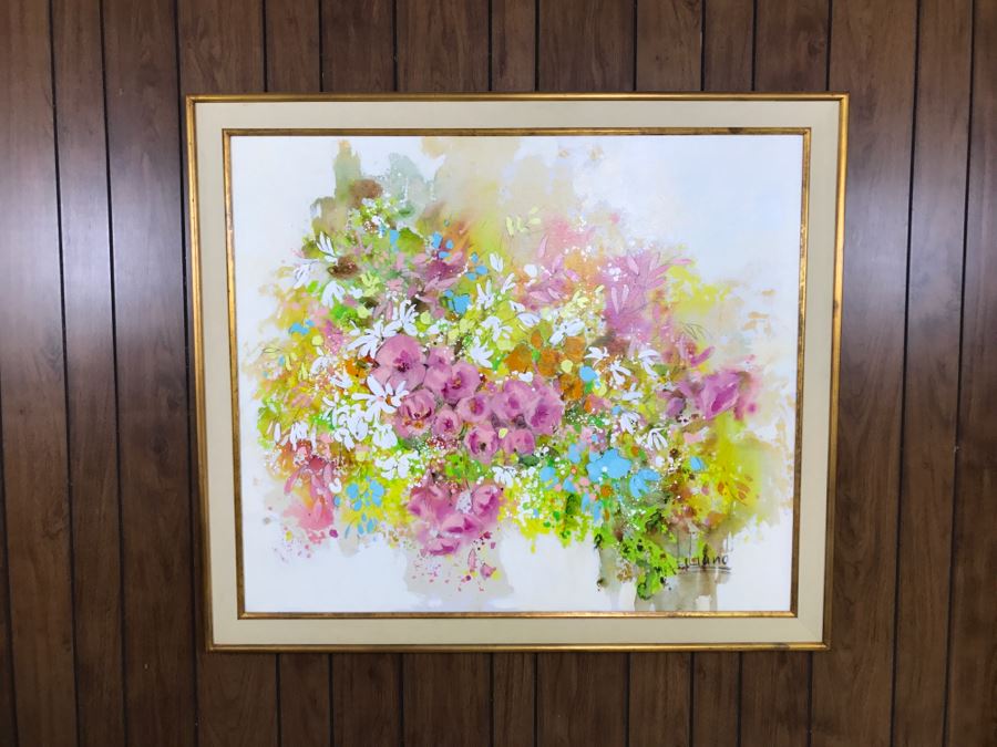 Framed Floral Print Pink Bouquet By Liliano [Photo 4]