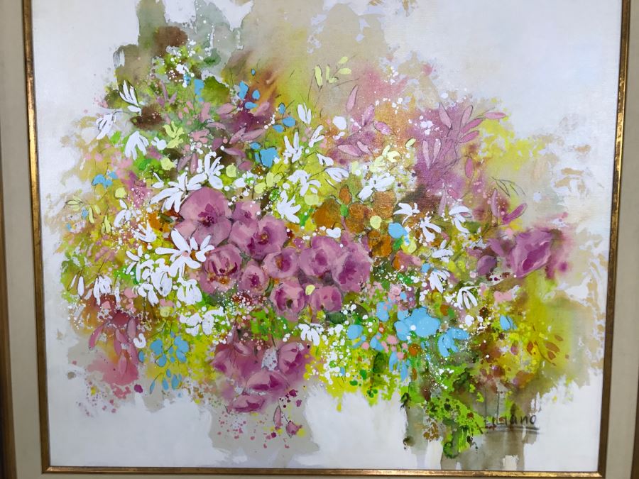 Framed Floral Print Pink Bouquet By Liliano [Photo 10]