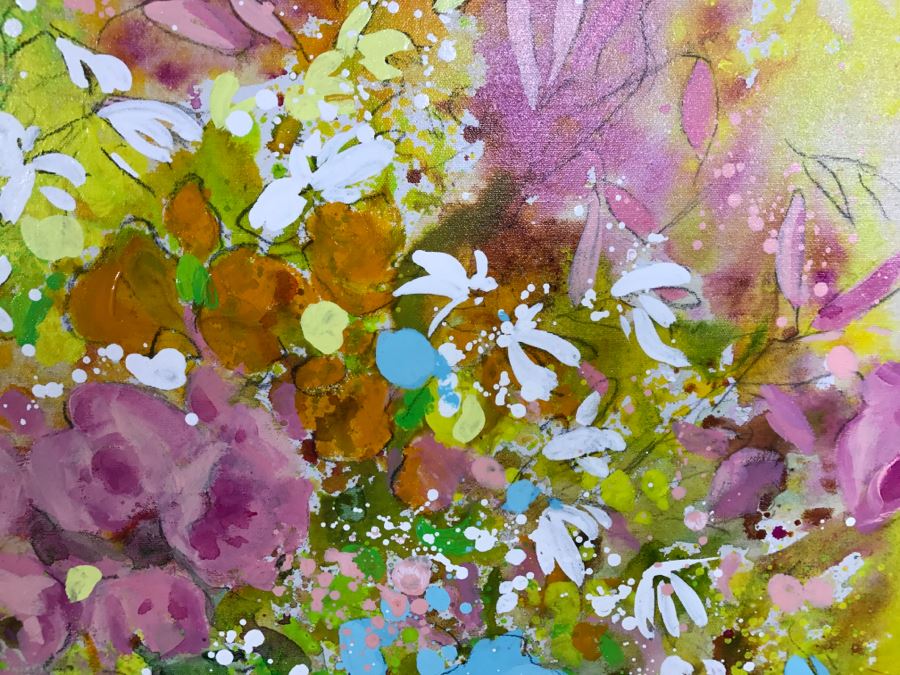 Framed Floral Print Pink Bouquet By Liliano [Photo 12]