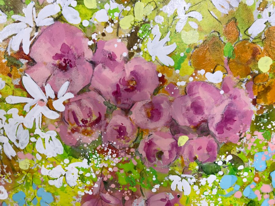 Framed Floral Print Pink Bouquet By Liliano [Photo 11]