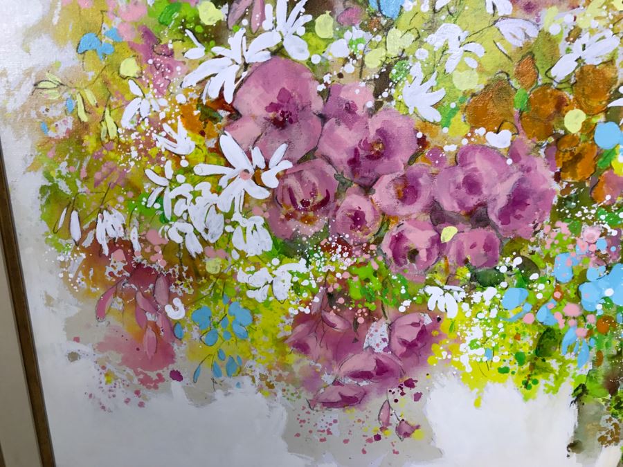 Framed Floral Print Pink Bouquet By Liliano [Photo 6]