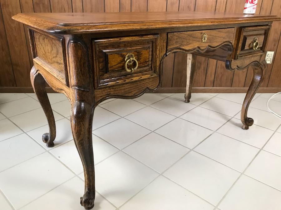 Nice Wooden Writing Desk By CENTURY [Photo 8]