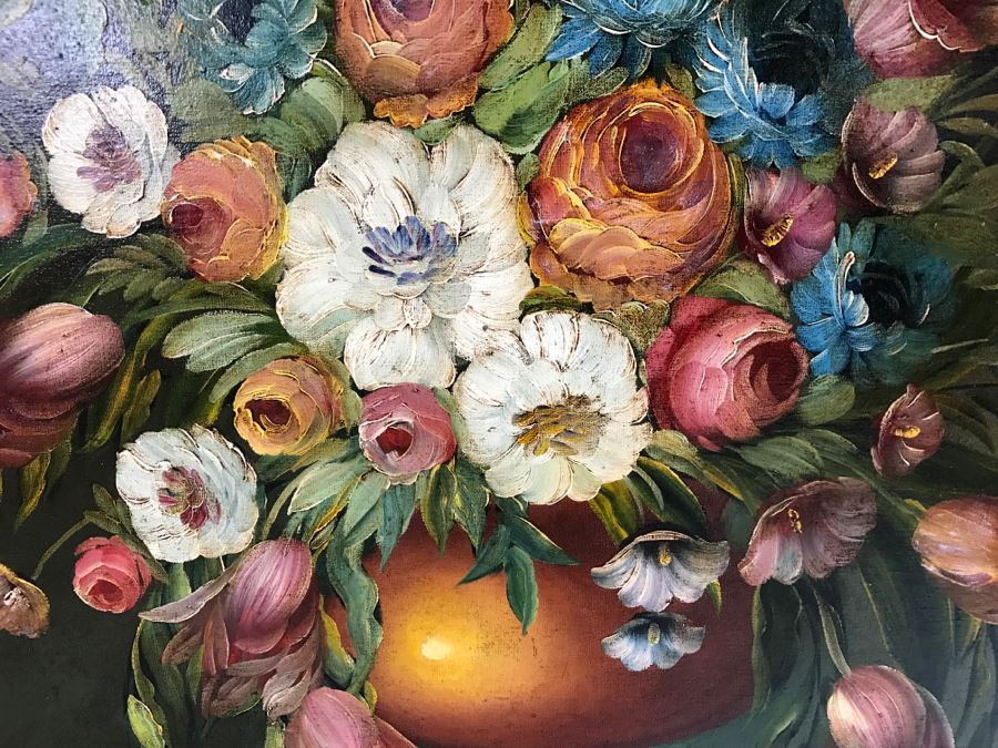 Nicely Framed Floral Artwork By M. Corda [Photo 5]