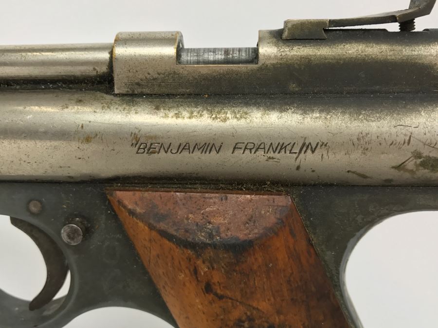 Benjamin Air Rifle Company Vintage Rare 'Benjamin Franklin' PISTOL Model 112 Air Gun [Photo 4]