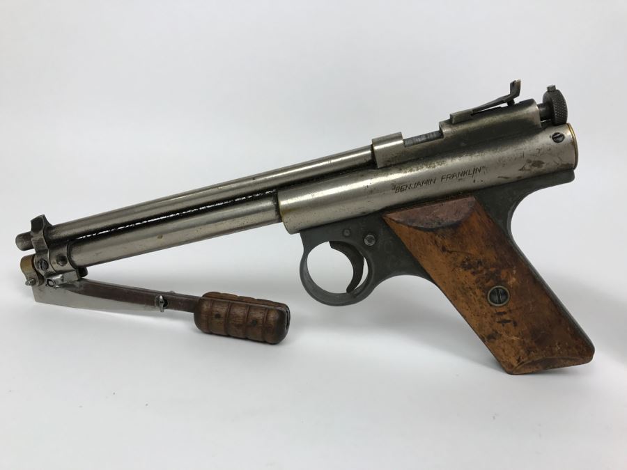 Benjamin Air Rifle Company Vintage Rare 'Benjamin Franklin' PISTOL Model 112 Air Gun
