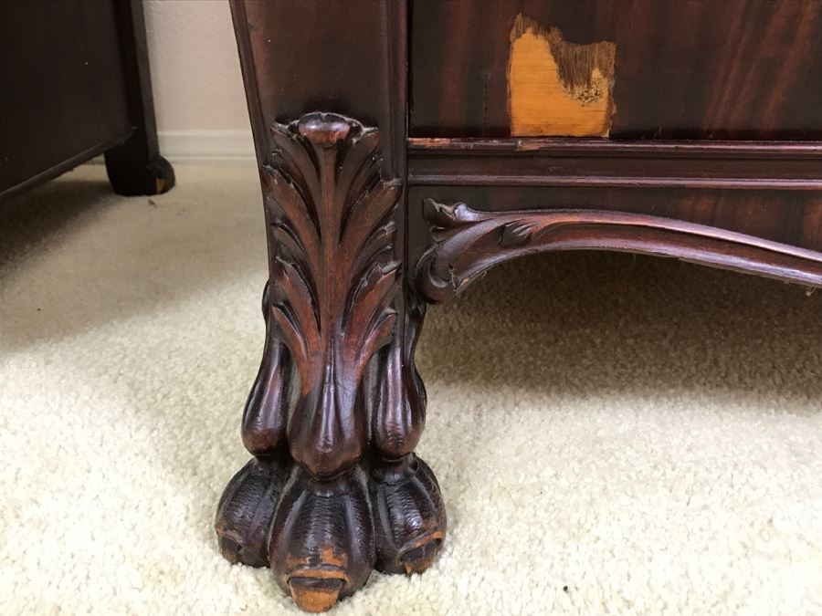 Stunning Widdicomb Grand Rapids, Michigan Dark Wood Bedroom Dresser Set Chest Of Drawers With Mirrors [Photo 23]