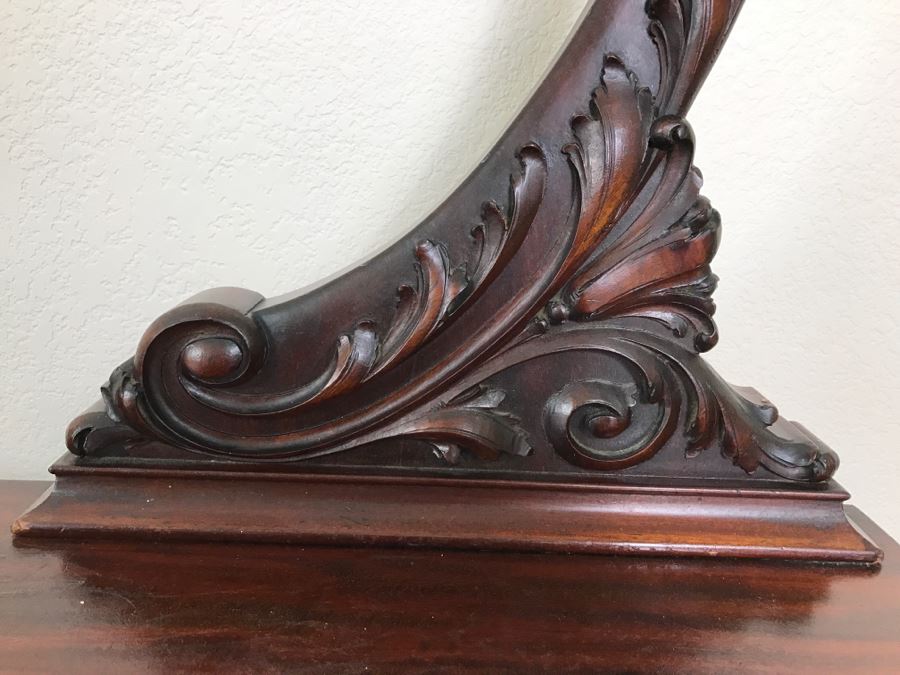 Stunning Widdicomb Grand Rapids, Michigan Dark Wood Bedroom Dresser Set Chest Of Drawers With Mirrors [Photo 10]