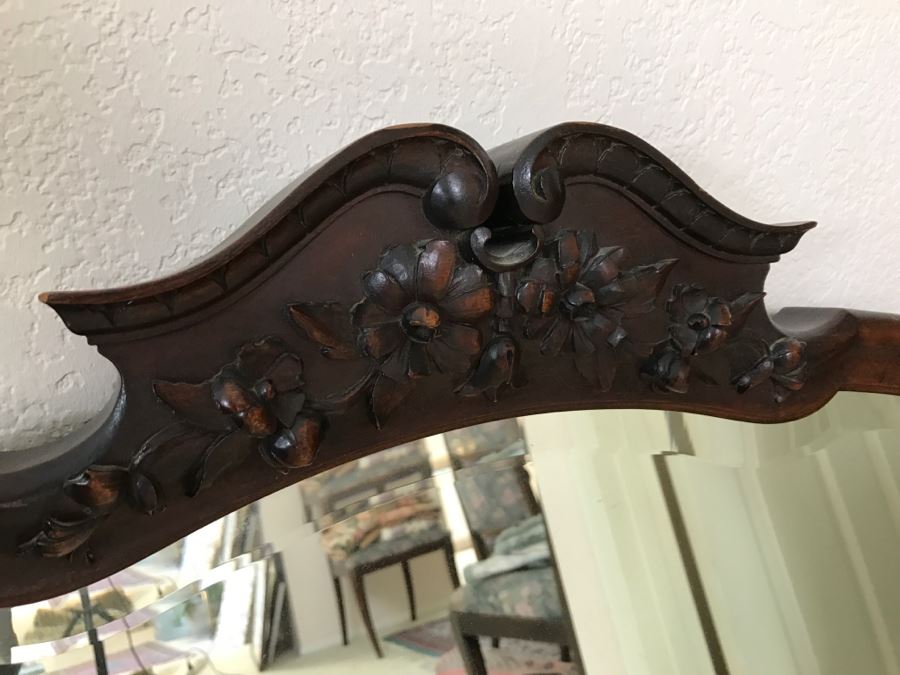 Stunning Widdicomb Grand Rapids, Michigan Dark Wood Bedroom Dresser Set Chest Of Drawers With Mirrors [Photo 8]