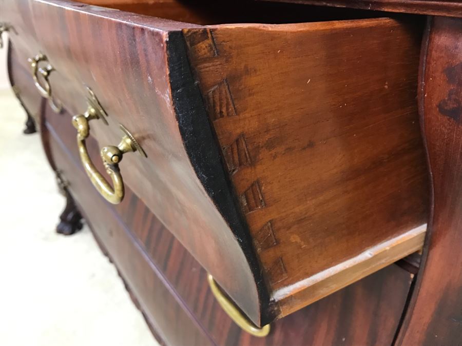 Stunning Widdicomb Grand Rapids, Michigan Dark Wood Bedroom Dresser Set Chest Of Drawers With Mirrors [Photo 21]