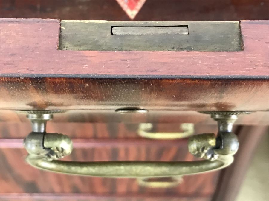 Stunning Widdicomb Grand Rapids, Michigan Dark Wood Bedroom Dresser Set Chest Of Drawers With Mirrors [Photo 19]